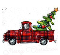 Red Buffalo Plaid Pickup Truck With Tree Merry Christmas Cute Gift T-Shirt