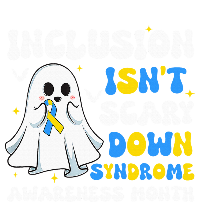 Inclusion Isnt Scary Down Syndrome Awareness Yellow And Blue Women's Perfect Tri Tunic Long Sleeve Shirt