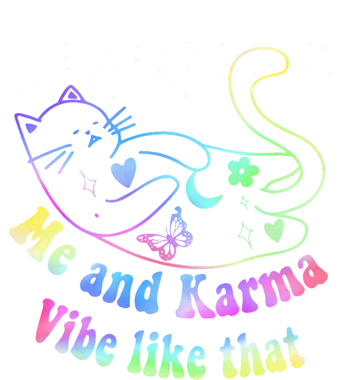 Me And Karma Vibe Like That Lazy Cat Lover Design Softstyle Adult Sport Polo