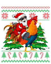 Santa With Rooster Christmas Tree Farmer Ugly Xmas Sweater Gift Mesh Reversible Basketball Jersey Tank