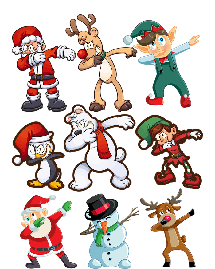 Santa Reindeer Snow Elves And Christmas Crew Gift T-Shirt