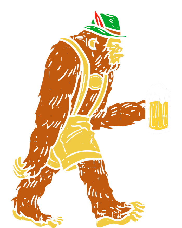 German Bigfoot Sasquatch Beer Lederhose T-Shirt