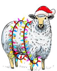 Festive Sheep with Christmas Lights Perfect Gift T-Shirt