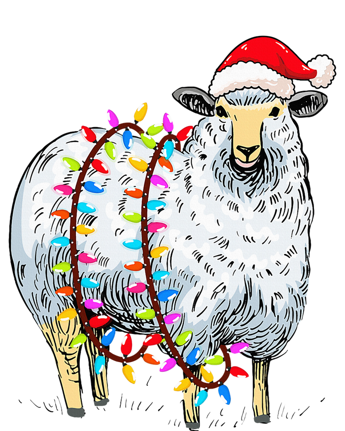 Festive Sheep with Christmas Lights Perfect Gift T-Shirt