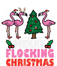 Festive Flamingo Flock Hilarious Christmas Celebration T-Shirt