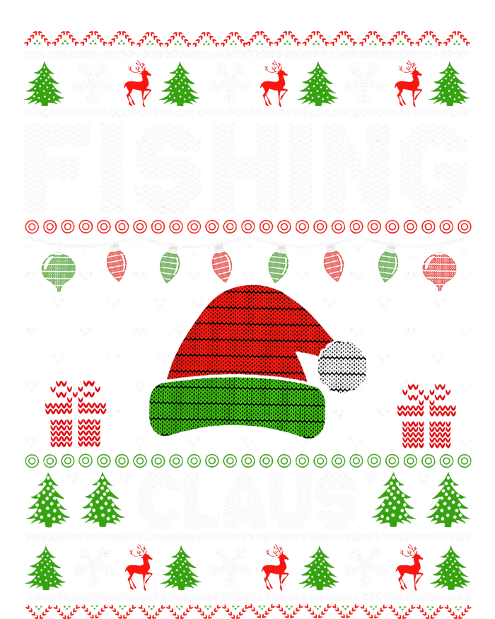 Festive Santa Hat Christmas Light Fishing Claus for Ugly Xmas  T-Shirt