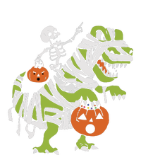 Skeleton Riding Dinosaur Halloween T-Shirt