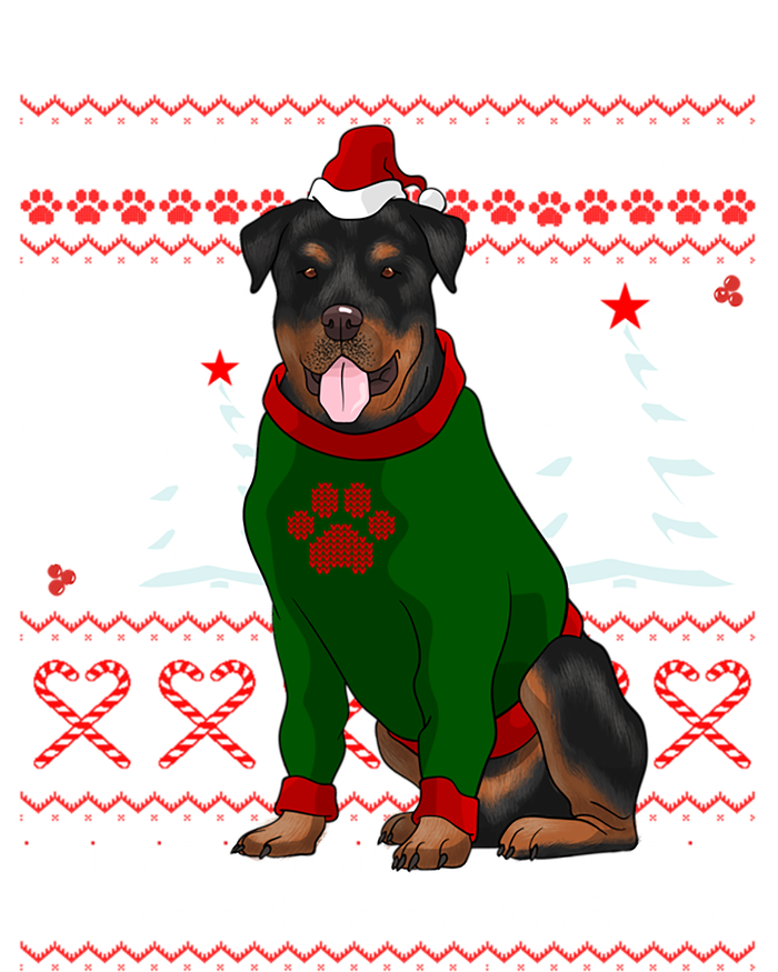 Ugly Sweater Christmas Rottweiler Christmas Cool Gift Tall T-Shirt