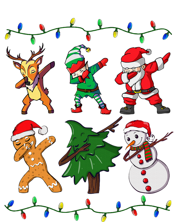 Festive Dabbing Santa Elf and Deer for Christmas T-Shirt