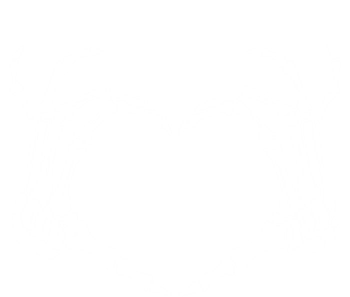 Skeleton Hand Heart Sign Bones Costume Halloween Party Gift T-Shirt