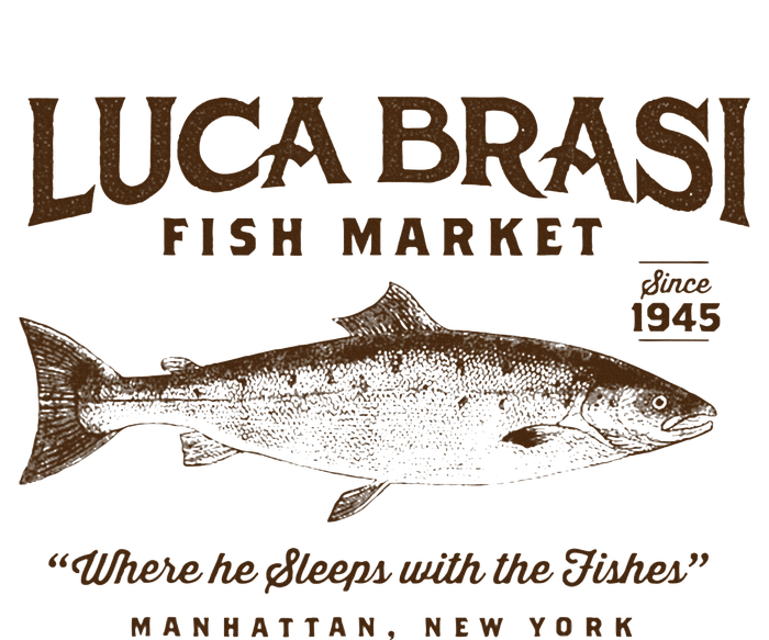 Luca Brasi Fish Market Kids Long Sleeve Shirt