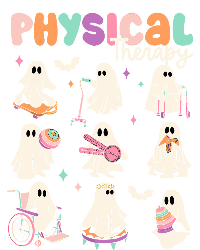 Cute Ghost Physical Therapy Pt Physical Therapist Halloween Tall Sweatshirt