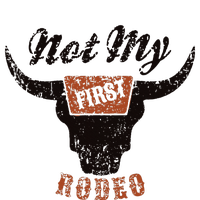 Retro Bull Skull Not My First Rodeo Western Country Cowboy Softstyle CVC T-Shirt