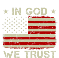 Vintage Old American Flag In God We Trust Christian T-Shirt