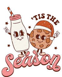 Festive Retro Christmas Milk and Cookie Season Tall Long Sleeve T-Shirt