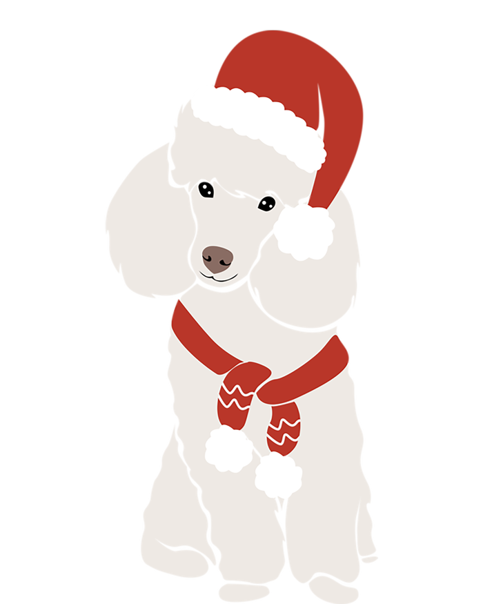 White Poodle Christmas Poodle Holiday Meaningful Gift T-Shirt