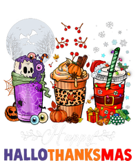 Happy Hallothanksmas Coffee Latte Halloween Thanksgiving T-Shirt