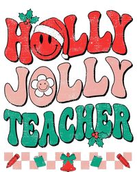 Festive Retro Holly Xmas Teacher Christmas Vibes Holiday Cheer T-Shirt