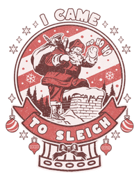 I Came To Sleigh Funny Christmas Ugly Sweater Retro Santa Short Acrylic Beanie