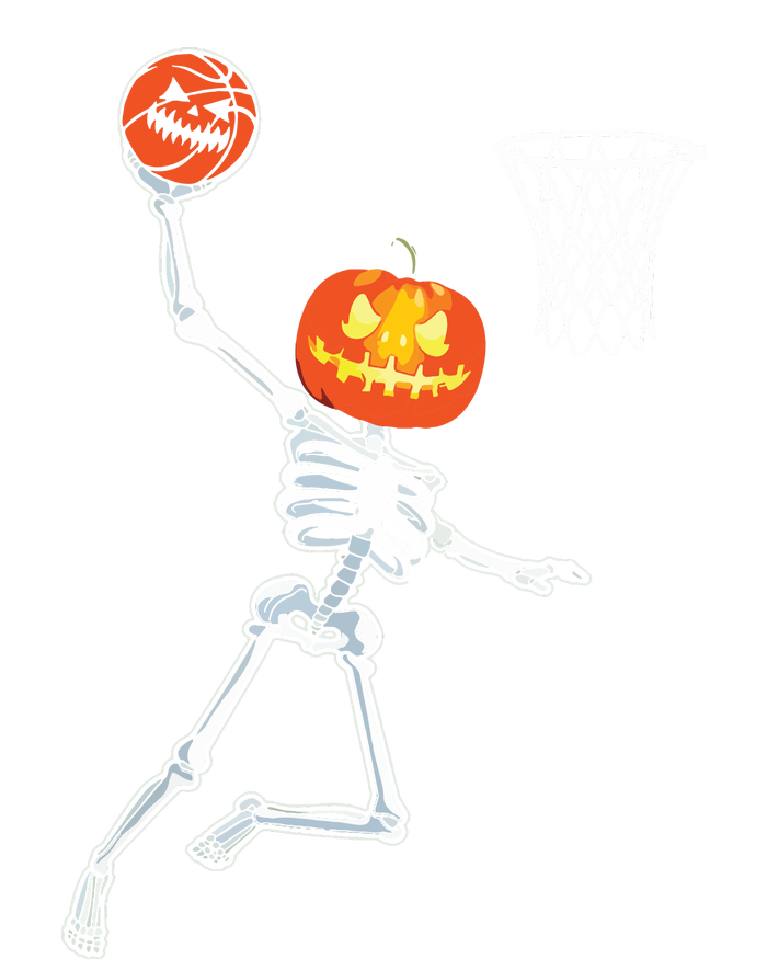 Pumpkin Skeleton Playing Basketball Halloween Costume Boy Kids Long Sleeve Shirt