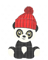 Ugly Christmas Panda Bear Santa Hat Cute Funny Xmas Funny Gift Great Gift Sustainable Beanie