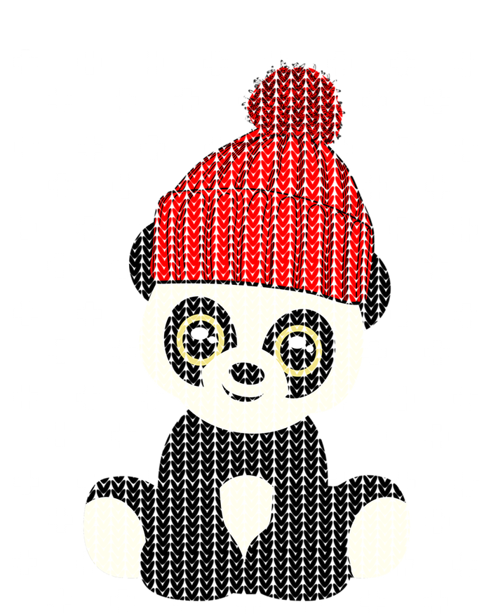 Ugly Christmas Panda Bear Santa Hat Cute Funny Xmas Funny Gift Great Gift Sustainable Beanie