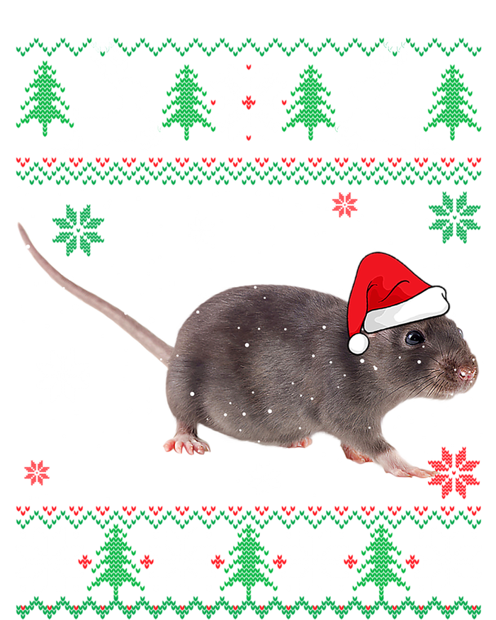 Ugly Sweater Christmas Rat Lover Santa Hat Animals Gift Kids Long Sleeve Shirt