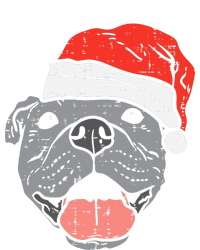 Festive Pitbull Pit Santa Hat Christmas Gift for Dog Lovers Women's Pullover Hoodie