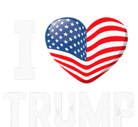 Trump 2024 I Love Trump America Heart Usa Love Donald Trump USA-Made Doggie Bandana