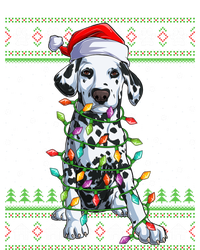 Xmas Lighting Santa Hat Ugly Dalmatian Christmas Funny Gift Canvas