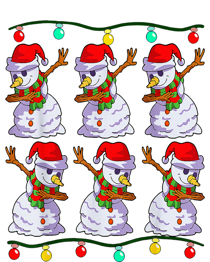 Festive Dabbing Snowman Holiday Decor Womens CVC Long Sleeve Shirt