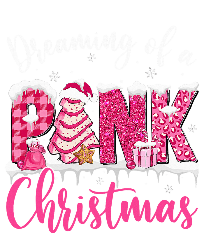 Festive Pink Christmas Tree Cakes Pajamas for the Holidays T-Shirt