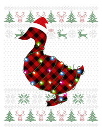 Festive Duck Holiday Decor Santa Hat Plaid Red Funny Xmas Lights Tank Top