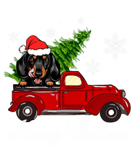 Dachshund Dog Riding Red Truck Christmas Decorations Pajama Cool Gift T-Shirt