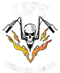 Life Behind Bars Skull Motorcycle Performance Fleece Hoodie