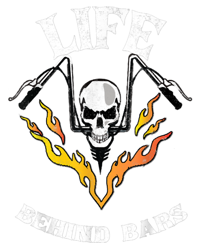 Life Behind Bars Skull Motorcycle Performance Fleece Hoodie