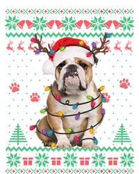 English Bulldog Christmas Lights Santa Dog Lover Ugly Sweate Gift T-Shirt