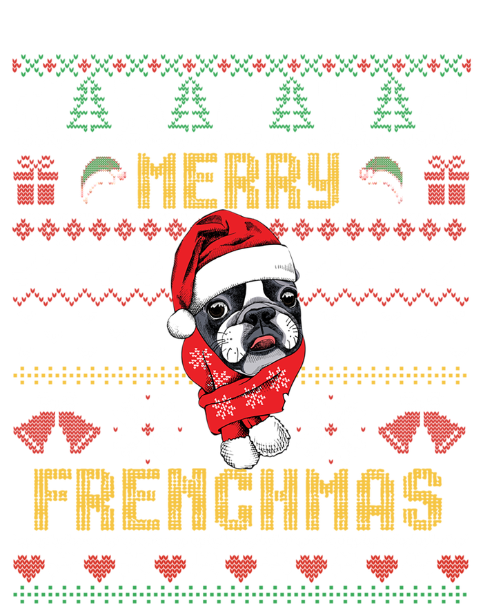 Funny Merry Frenchmas French Bulldog Christmas Ugly Sweater Meaningful Gift Short Acrylic Beanie