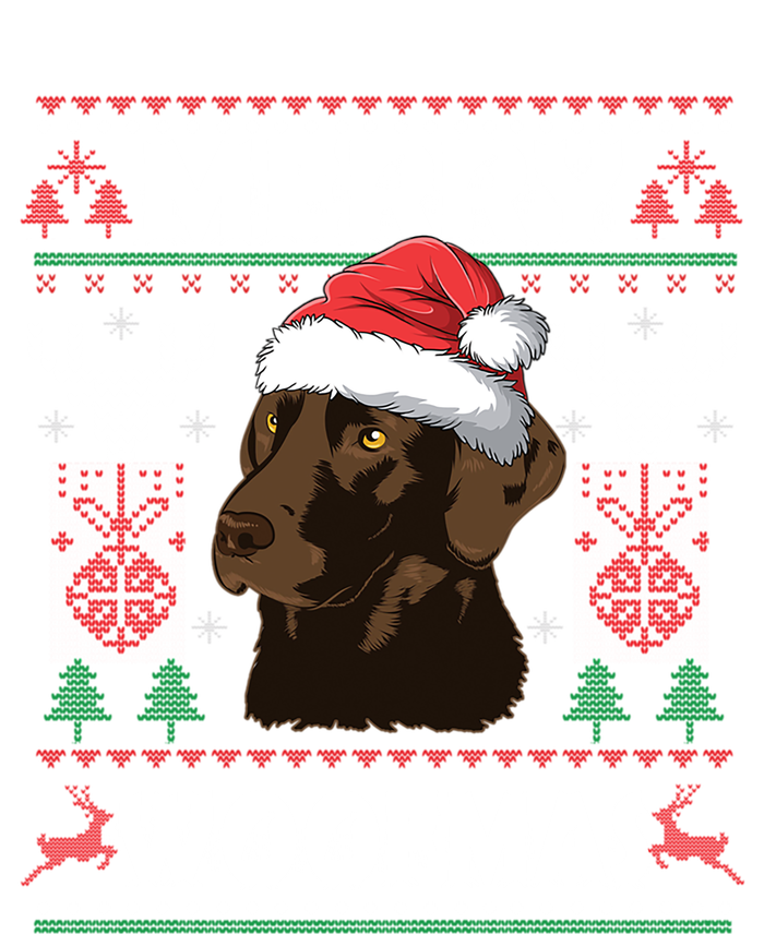 Merry Woofmas Chocolate Lab Santa Claus Dog Christmas Gift Sweatshirt