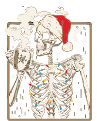 Christmas Skeleton Ing Coffee Halloween Costumes Gift Tie-Dye T-Shirt