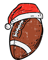 Santa Hat for American Football Fans Festive Sports Holiday Gift Drawstring Bag