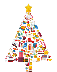 Cozy Holiday Reads Festive Tree Club for Book Lovers T-Shirt