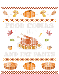 Food Comas And Fat Pants Ugly Christmas Sweater Thanksgiving Gift Tie-Dye Long Sleeve Shirt