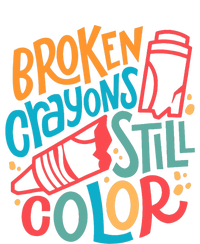 Broken Crayons Still Colortal Health Awareness Supporter Tall Long Sleeve T-Shirt