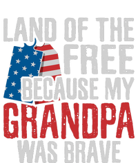 Land Of The Free Because My Grandpa Was Brave Veteran PosiCharge RacerMesh Polo