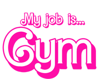 My Job Is Gym Pink Retro Funny Gymer Gymnastics Tall T-Shirt