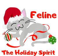 Feline The Holiday Spirit Christmas Kitty Cat Cute Gift Women’s Perfect Tri Rocker Tank