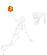 Skeleton Playing Basketball Halloween Costume Boy Kids T-Shirt