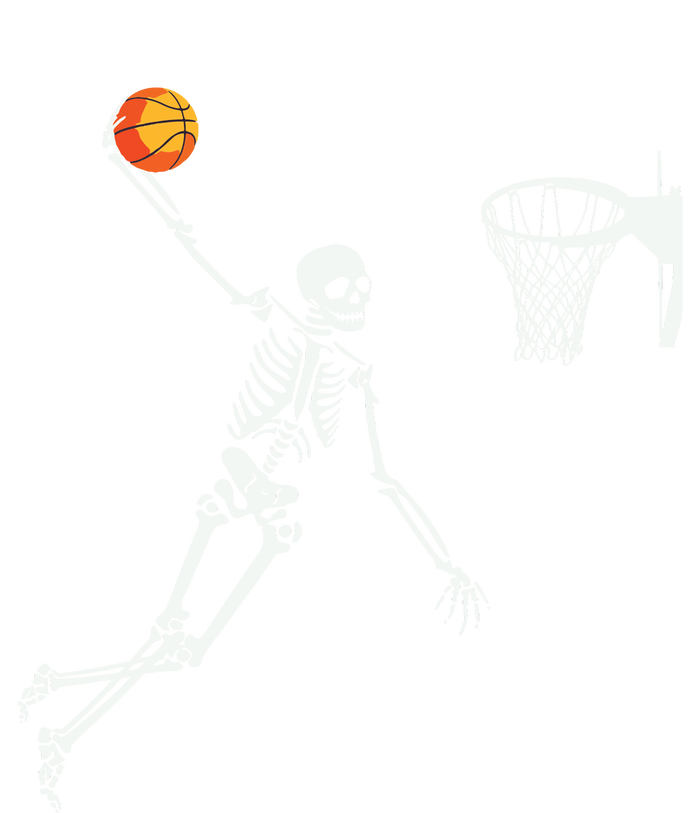 Skeleton Playing Basketball Halloween Costume Boy Kids T-Shirt