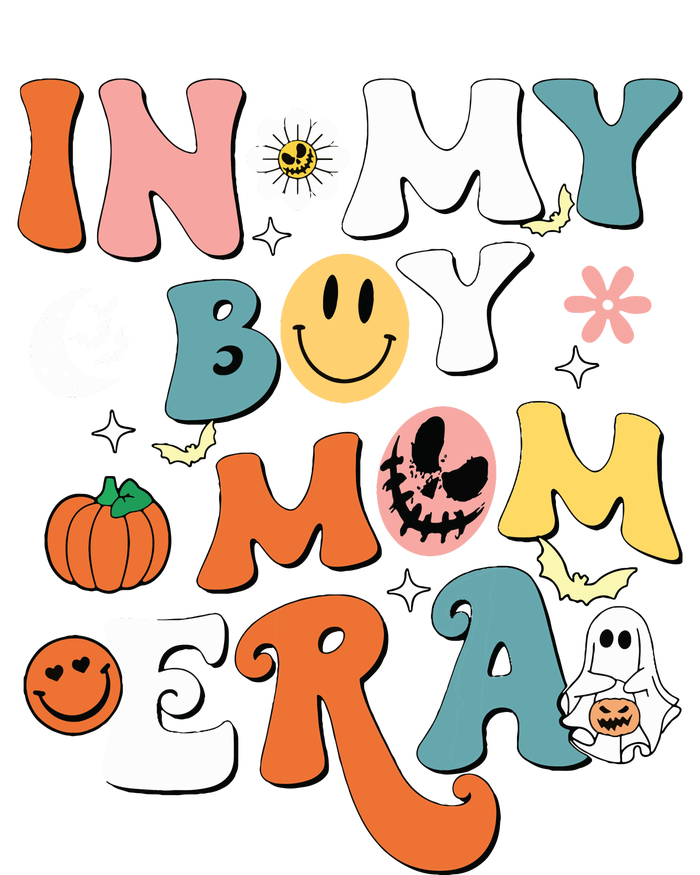 Smile Face In My Boy Mom Era Groovy Halloween Mom Of Boy Tank Top